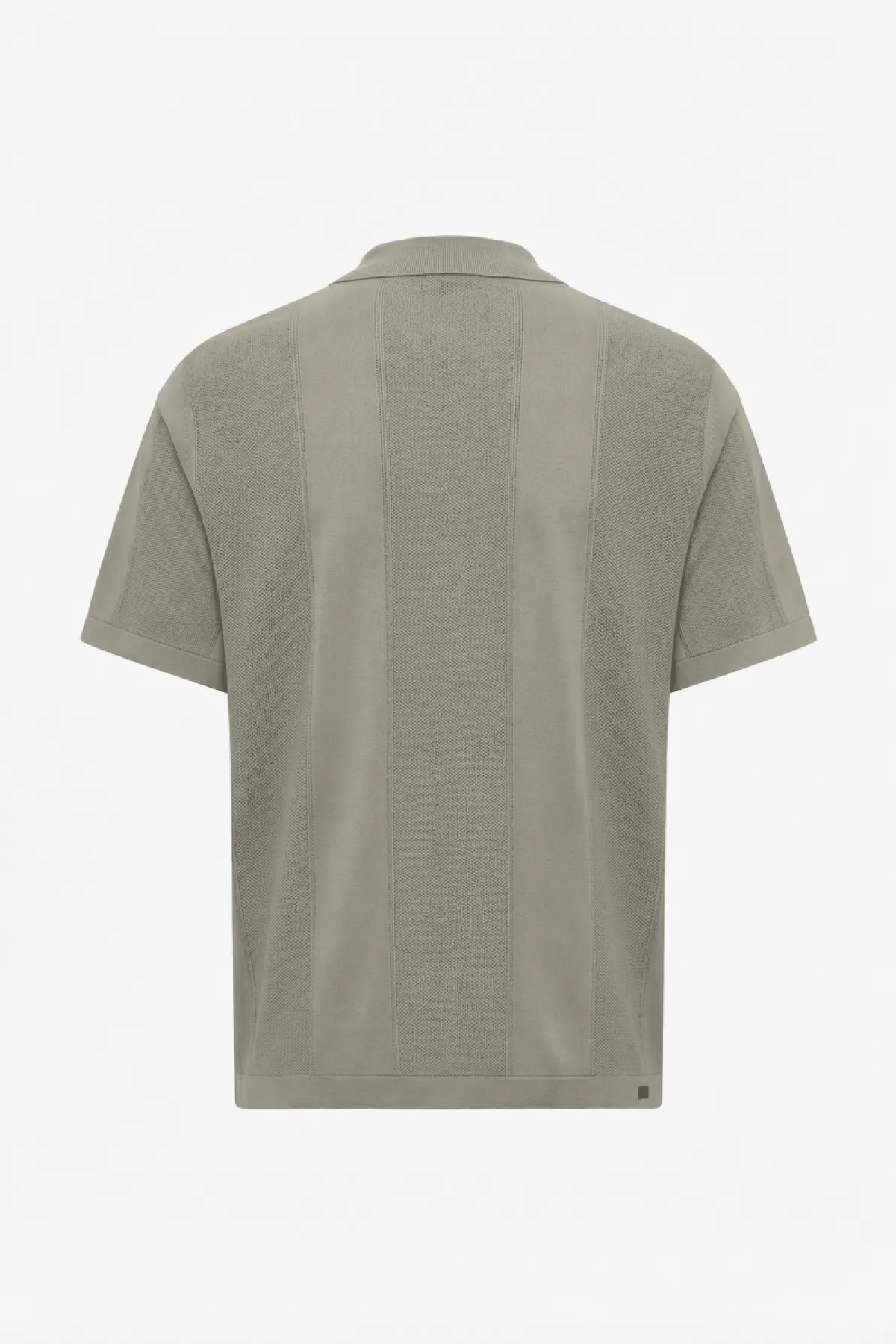 Gebreide Buttonless Polo | Bruin